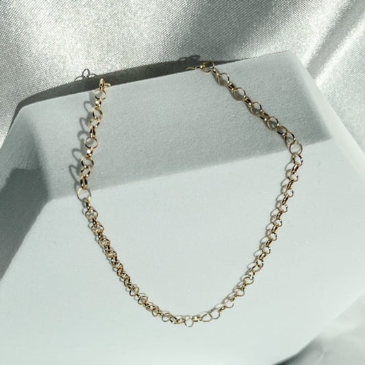 Gold Rollo Anklet