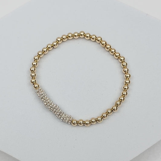 Gold & Silver Bead Bracelet